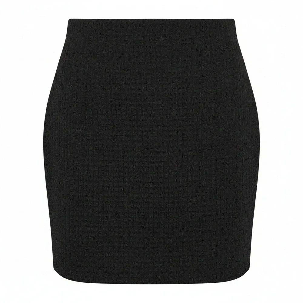 H&M Going Out Jacquard Black Mini Skirt NWT size 2